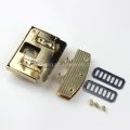 Rectangular Metal Press Push Lock Bag Briefcase Spring Lock Snap Decorative Clasps Closure Leather Craft Diy Hardware Accessory. 