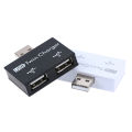 1-to-2 port usb 2.0 male usb dual splitter hub cord adapter converter. 