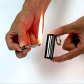 Outdoor Emergency Flint Fire Starter Key Ring. 