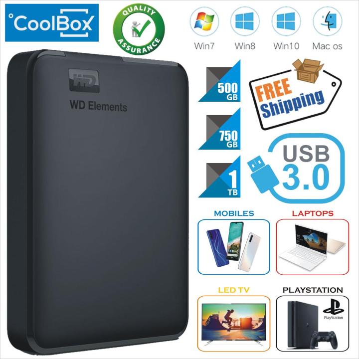 USB 3.0 Portable External Hard Drive 750GB 500GB 320GB