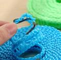 5 Meter Length Nylon Non-slip Laundry Clothesline Hang Rope With Both side Hook Travel Camping Windproof Clothesline Drying Rope Clothes Hangers. 