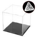 72Pcs Acrylic Corner Brackets with Semitransparent Screws Clear 3-Hole Right Angle Joint Brace Brackets. 