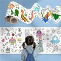 Drawing & Coloring Paper Roll/Easel for Kids with Free Paints & Paint Brush. 