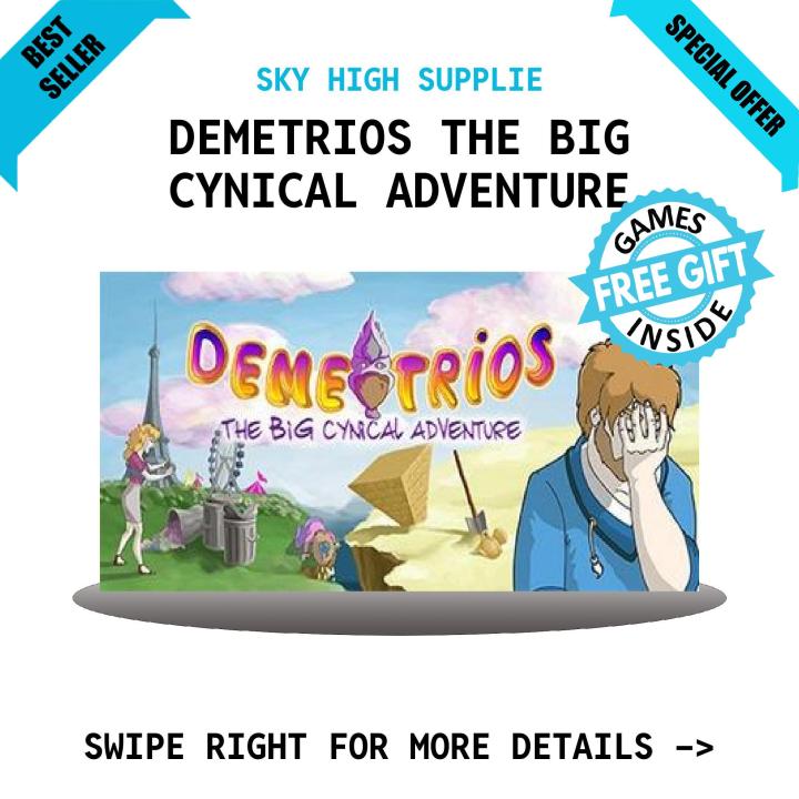 DEMETRIOS THE BIG CYNICAL ADVENTURE .JPG - PC Game - Easy and complete Installation Guide - GoogleDrive/MediaFire Download - QR Codes + 1 Extra free Game