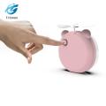 Fan Cartoon Pig Lightweight Portable Office Summer LED Light USB Fan Handheld Rechargeable Cooling Makeup Mirror. 