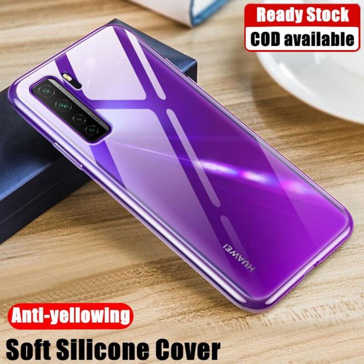 lthmy for Huawei Nova 7 SE CDY-NX9B Flexible Soft Matte Black Crystal Clear Phone Case Silicone Protective Back Cover