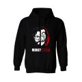Money Heist Printed Warm Hoodie Pullover Hood Fleece Winter Arrival Top Quality Kangaroo Hoodies For Men. 
