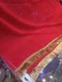 Red Saifoon Dupatta With Fancy Kiran Lace by Roop Mahal Online Store. 