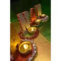 mehndi plates/mehndi entrance plates/customise mehndi plates-single letter-without diya. 
