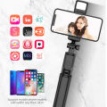 ARMICO Portable Bluetooth Selfie Stick Phone Holder Multifunctional 68CM Tripod With Selfie light. 