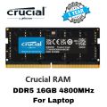 Crucial DDR5 RAM for Laptop 16GB 4800MHz 1.1V CL40 262-Pin For Notebook Module SO-DIMM. 