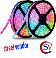 Street Vendor Rgb Led Strip Light Waterproof Remote Control Color Changing 3528 - Complete Kit. 