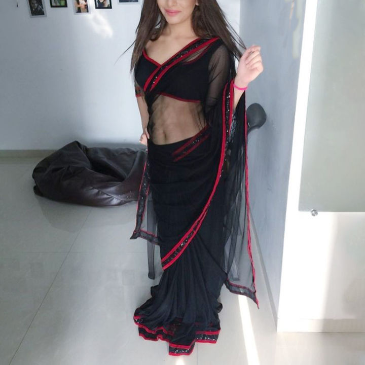 Stitched Net Luxury Saree with Blouse and Petticoat - Bollywood Style, Ready-to-Wear