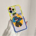 【Sandmdm】Ukraine Flag girl Pattern Phone Case for iPhone 11 12 13 Mini Pro Max 14 Pro Max Case shell. 