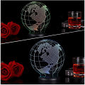 Acrylic Sheet Disc Exquisite Shape Acrylic Sheet Night LED Light Lamp Base Decor. 