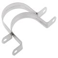 2 Stainless Steel U-shaped Pipe Clamps, Half Pipe for Pipe Fittings Pipe Clamp -80mm. 