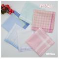 5pcs/Lot 29CM Luxury Cotton Stripe Lace Printed Women Square Handkerchief Ladies Hanky Children Baby Towel Party Christmas Gift. 
