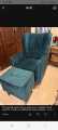 Modern Sofa Chair Khach One Seater Fabric C GreenVelvet Colour With 1 cousion free {Special Offer available}. 