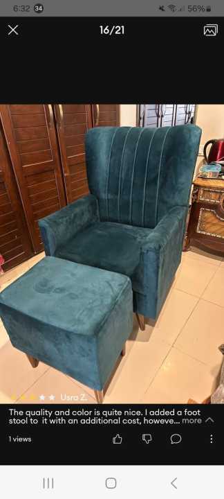 Modern%20Sofa%20Chair%20Khach%20One%20Seater%20Fabric%20C%20GreenVelvet%20Colour%20With%201%20cousion%20free%20%7BSpecial%20Offer%20available%7D%20-%20Image%202
