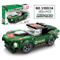 Compatible with Lego Building Blocks Assembled Racing Car4Combination1Small Particle Educational Toys ChildrenDIYBoy Building Blocks Famous Car. 