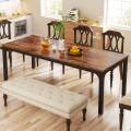 Rectangular Dining Table, 78 inch Long Kitchen Table for 6-8 People. 