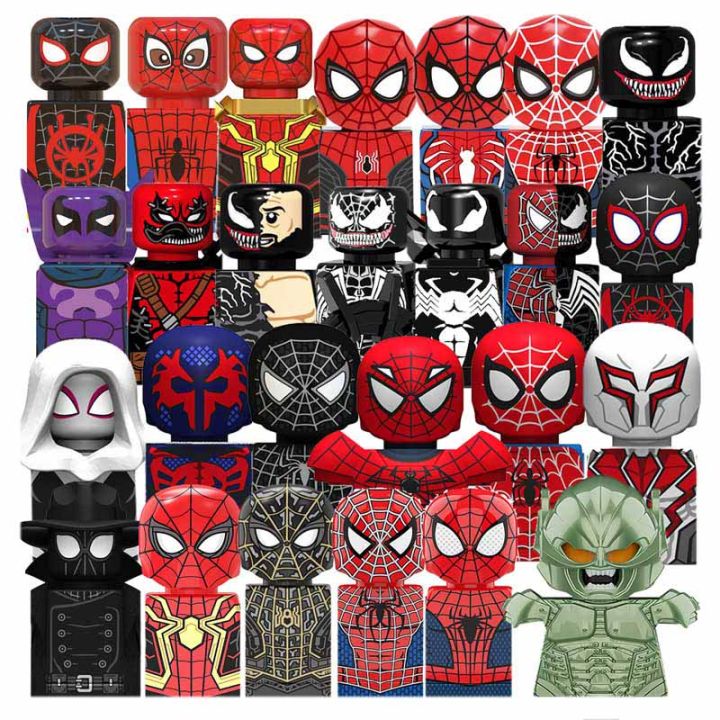 Moonlight KT1010 1016 KT1055 Heros Movies Series Building Blocks Spiders-Man Anime Cartoon Mini-Figures Action Toy Bricks Kids WM6052 6071