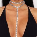 Hot Selling Rhinestone Choker Crystal Gem Chokers Collar Chocker Y necklace jewelry Accessories. 