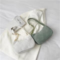 1 piece Solid Color Corduroy Shoulder Bag for Women totes bags Corduroy Small Korean version of literary cloth bag Trendy Korean women's shoulder bag for Minimalist casual velvet shoulder bag for. 