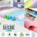4 PCS Fridge Shelf Liners, EVA Refrigerator mats, Refrigerator Liners, Easy to Clean and Dry, Washable, Fridge Mats Liners Pad Size (45x29cm). 
