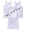 (Pack Of 3) New Born Baby Vest Inner Sando Bunyan. 