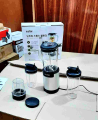 Ester 4 in 1 High Speed Blender Juicer Grinder Mincer Machine 900W Powerful Base Motor Includes  Heavy Duty Motor 18000rmp 1000ml Cup 800ml Cup 500ml Cup 350ml Cup Grinder Stainless Steel Extractor Blades for durable and effective performance. 