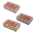 Egg Cartons, PP Egg Holder With Buckle Colorful Tray Store 15 Eggs Egg Container For Refrigerator. 