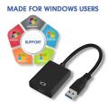 RayCue USB 3.0 to HDMI, HD 1080P Video Cable Adapter with Audio Output For Laptop HDTV TV PC with Windows XP / 10/8.1/8 / 7 [ NO MA C & VISTA ]. 