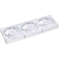 Lian Li UNI Fan P28 120mm Daisy-Chain PWM Case Fan with Controller | White - UF-P28120-3W, 3-Pack. 