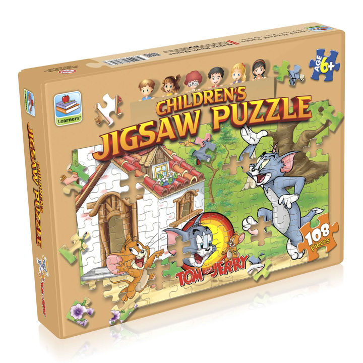 CHILDREN'S JIGSAW PUZZLE of TOM AND JERRY  Learning Activity