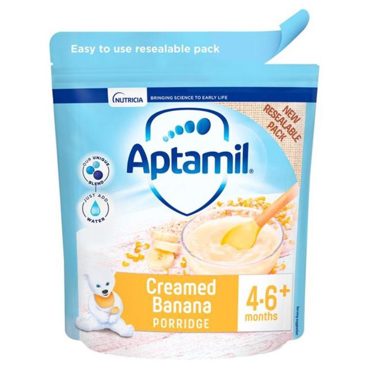 Aptamil Creamed Banana Porridge Baby Cereal 4-6m+ 125g