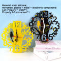 Flower Clock Mold Eco-friendly Attractive Silicone DIY Crafts Flower Clock Pendant Mold for Home. 