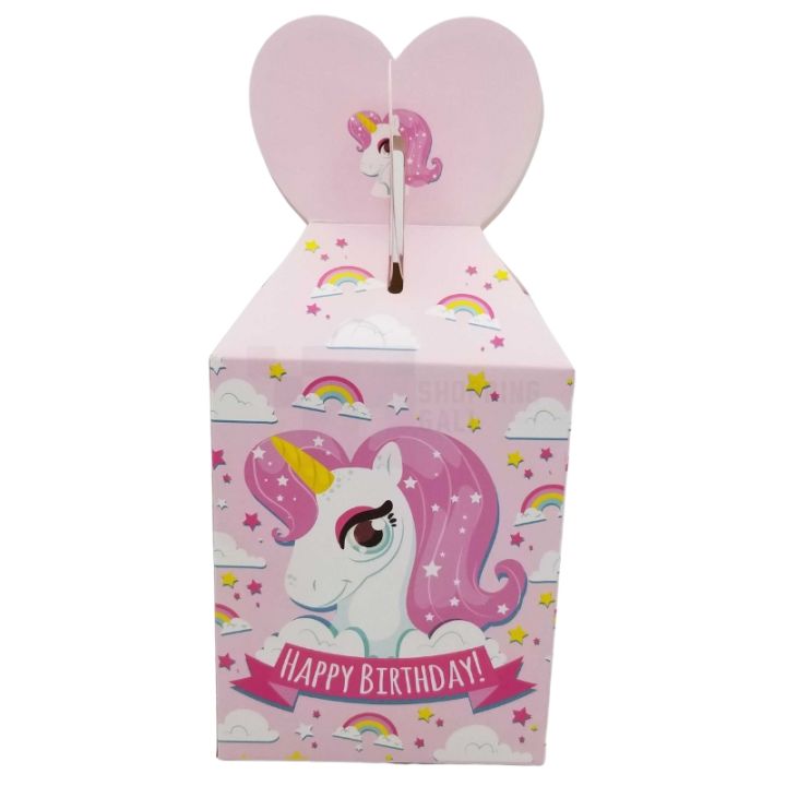 UNICORN THEME GOODY BOX - PACK OF 10 GOODY BOXES - UNICORN GOODY BOX