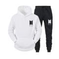 Bts Printed Winter Fleece Tracksuit Hoodie & Trouser For Women. 