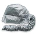 Bonnet Hooded Dryer Attachment for Deep Conditioning, Soft Bonnet Hood Hairdryer Attachment Cap with Headband for for Hair Styling & Hair Drying (Grey), Portable Hair Drying Salon Cap Bonnet Hood Hat Blow Dryer Attachment. 
