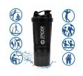 Ibraheemz Mart - 3-in-1 Spider Protein Shaker Bottle Sports Gym Water Bottle Multi-Purpose Shaker with Extra Supplement and Pill Capsule Storage BPA Free Plastic Easy Grip Leak Proof-500ml. 