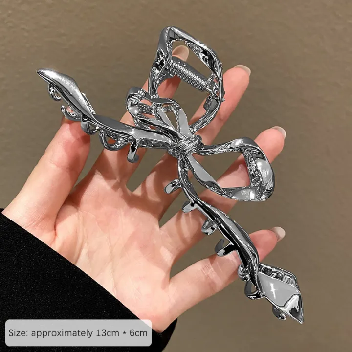 %E3%80%90Fast%20and%20Free%20Delivery%E3%80%91%20Korean%20Style%20Irregularity%20Hair%20Claw%20Fashion%20Metal%20Ribbon%20Clips%20Cuilei%20-%20Image%202