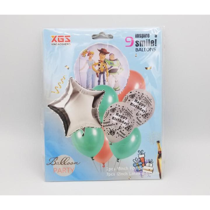 TOY STORY THEME FOIL BALLOONS PACK HAS 9 BALLOONS