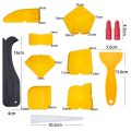 12 Pieces Caulking Tool Kit Silicone Sealant Finishing Tool Grout Scraper Caulk Remover And Caulk Nozzle And Caulk Caps. 