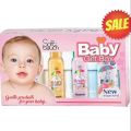 Soft Touch Baby Gift Box Mini 4 in 1 - New Born Baby Care Kit Gift Pack of 4 - Babay Care Accessories - Baby Shampoo Soap Oil Lotion Kit 120 ML - AaoBaba. 