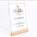 【linfang store】A4 Table Menu Paper 8.5 x 11 Ad Photo Poster Flyer Price Listing Frame Acrylic Sign Holder Display Stand. 