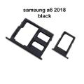 Samsung A6 2018 Black Dual Sim Card Tray And Micro SD Card Slot Holder. 