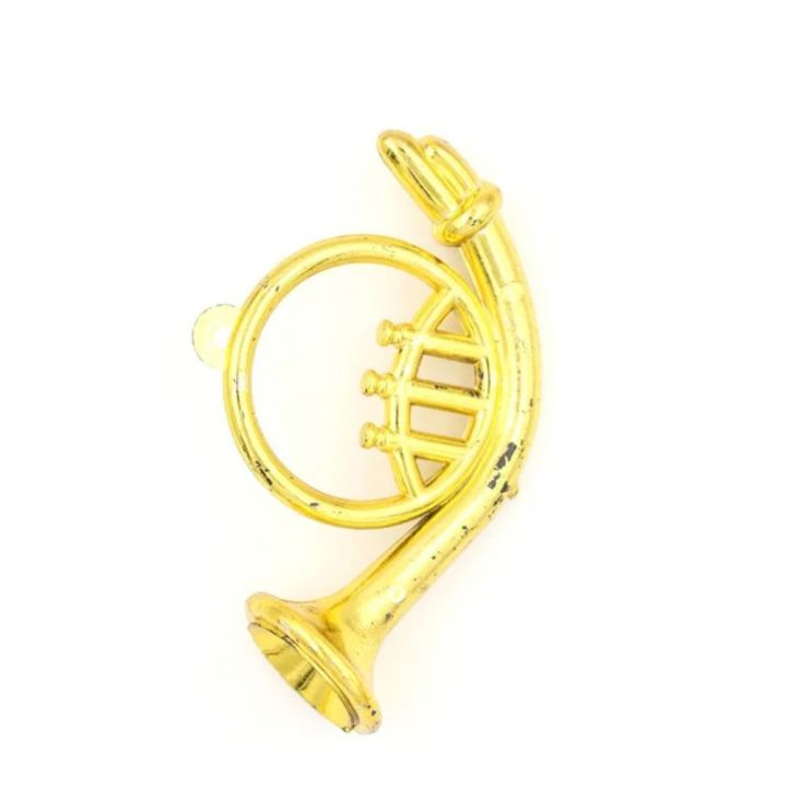 Home Decor Toy Miniature Model Mini Trumpet Saxophone Plastic Saxophone Plastic Musical Instrument Portable Dollhouse Mini Musical Music Lover