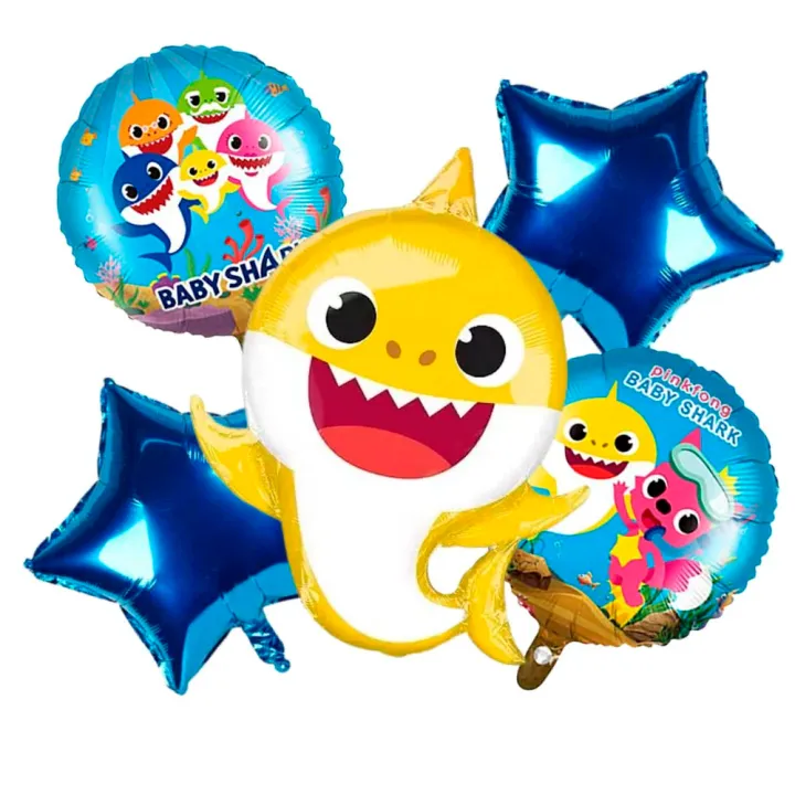 BABY%20SHARK%205%20PCS%20FOIL%20BALLOONS%20SET%20l%20BIRTHDAY%20PARTY%20DECOR%20-%20Image%202