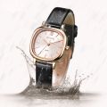 ZUNPAI Women's Watch, Waterproof Stainless Steel Square Wristwatch. 